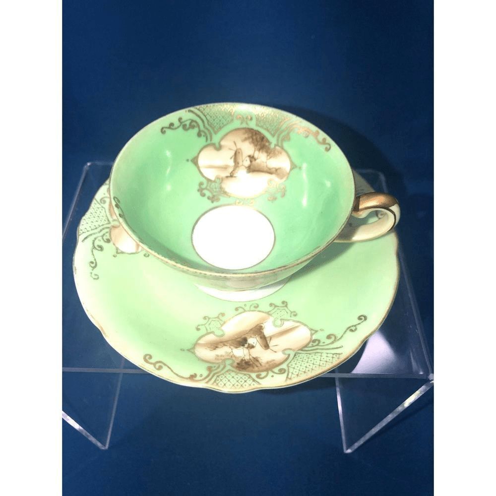 Demitasse Ucagco China - "Made in Occupied Japan" Tea Cup 1.5”and Sa